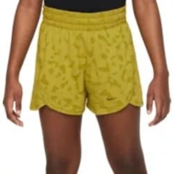 Nike Girl's  DriFit Knit High-Rise Shorts,‎ Medium, Green - Picture 1 of 1